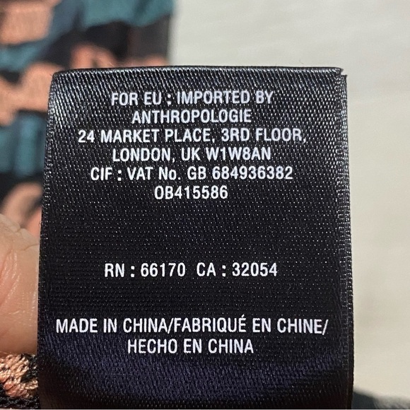 Anthropologie Akemi + Kin Kalila Sheer Pleated Embroidered Pattered Tank Size XS - Picture 10 of 12